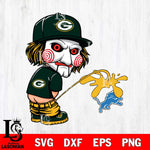 Green Bay Packers Jigsaw Piss On Detroit Lions Svg Eps Dxf Png File, Digital Download, Instant Download