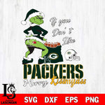 Green Bay Packers Merry kissmyass grinch Svg Eps Dxf Png File,NFL Svg Files,Digital Download,Sublimation,Instant Download