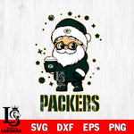 Green Bay Packers Santa Claus Coffe Svg Eps Dxf Png File,NFL Svg Files,Digital Download,Sublimation,Instant Download