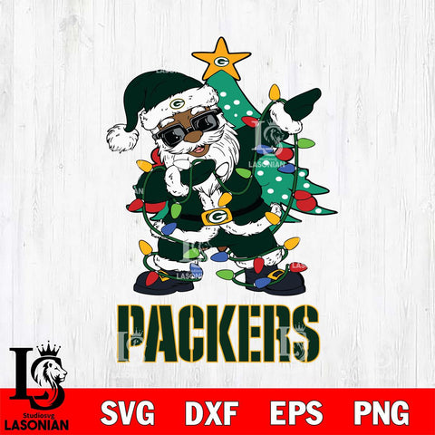 Green Bay Packers Santa Claus Ugly Christmas Svg Eps Dxf Png File,NFL Svg Files,Digital Download,Sublimation,Instant Download