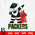 Green Bay Packers Santa Dabbing Christmas Svg Eps Dxf Png File,NFL Svg Files,Digital Download,Sublimation,Instant Download