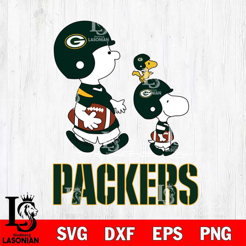 Green Bay Packers Snoopy Sport Svg Eps Dxf Png File, NFL svg, Digital Download, Instant Download