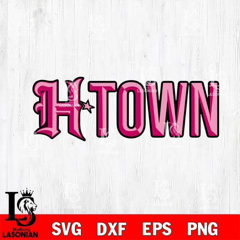 H-Town svg, Houston Texan Pink Svg Eps Dxf Png File,Digital Download ,Instant Download, Cricut File