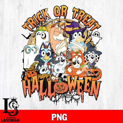 bluey halloween PNG FILE, Digital Download, Instant Download