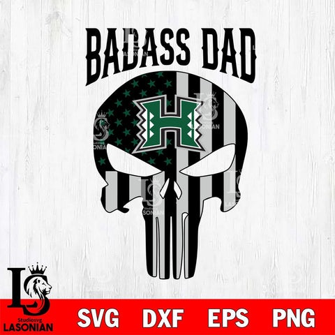 Hawaii Rainbow Warriors Badass Dad Svg Eps Dxf Png File, Digital Download, Instant Download