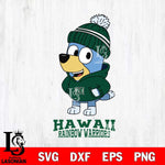 Hawaii Rainbow Warriors Bluey Hoodie Sport Svg Eps Dxf Png File, Digital Download ,Instant Download, Cricut File