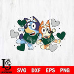 Hawaii Rainbow Warriors Bluey heart Svg Eps Dxf Png File, Digital Download, Instant Download