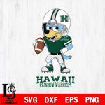 Hawaii Rainbow Warriors Bluey rugby Svg Eps Dxf Png File, Digital Download ,Instant Download, Cricut File