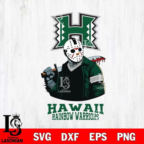 Hawaii Rainbow Warriors Jason Voorhees 10 Svg Eps Dxf Png File, Digital Download