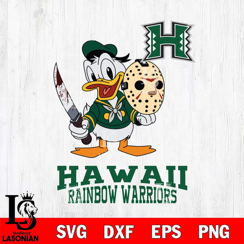 Hawaii Rainbow Warriors Jason Voorhees 12 Svg Eps Dxf Png File, Digital Download