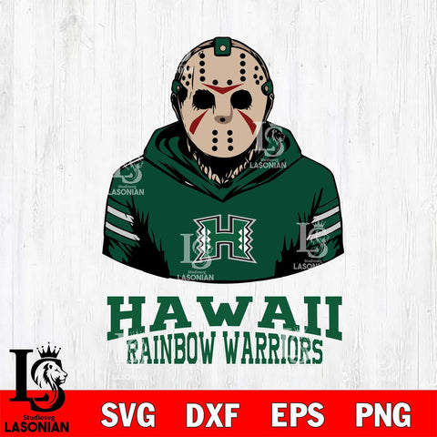 Hawaii Rainbow Warriors Jason Voorhees 4 Svg Eps Dxf Png File, Digital Download