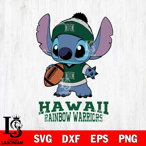 Hawaii Rainbow Warriors Stitch Disney, Svg Eps Dxf Png File, Digital Download