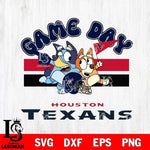 Houston Texans Bluey & Bingo 9 Svg Eps Dxf Png File, NFL svg, Digital Download, Instant Download