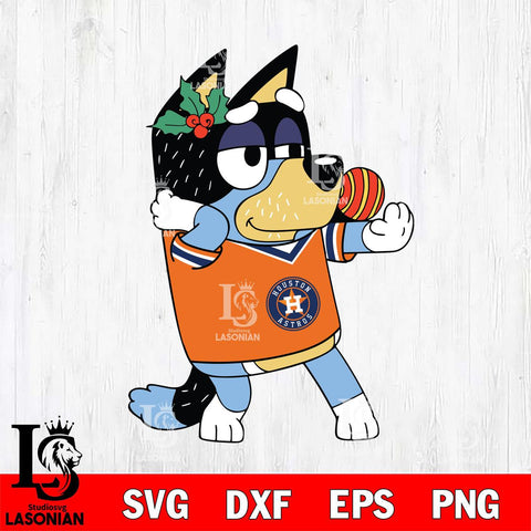 Houston Astros Bandit Heeler Christmas Svg Eps Dxf Png File, Digital Download, Instant Download