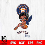 Houston Astros Beauty Black Fairy Betty Boop