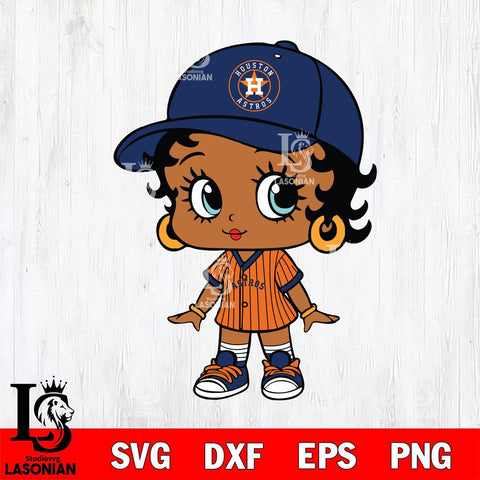 Houston Astros Betty Boop MLB 4 Svg Eps Dxf Png File,MLB  svg, Digital Download, Instant Download