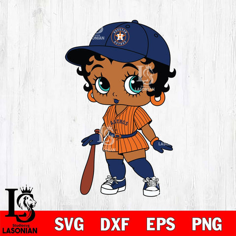 Houston Astros Betty Boop MLB 7 Svg Eps Dxf Png File,Bundle MLB svg, Digital Download, Instant Download