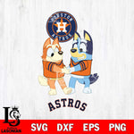 Houston Astros Bluey Chilli Dance Svg Eps Dxf Png File, Digital Download, Instant Download