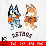 Houston Astros Bluey Chilli Sport Svg Eps Dxf Png File, Digital Download, Instant Download