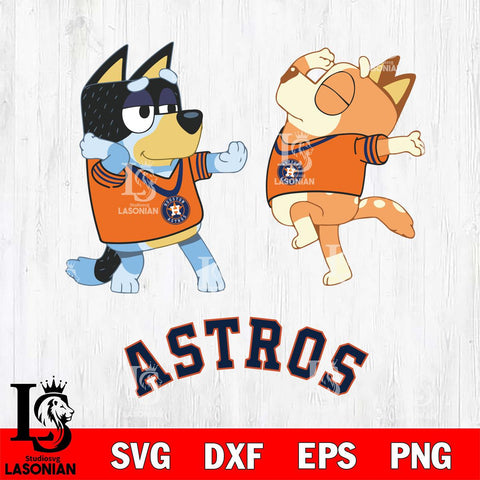 Houston Astros Bluey Dance Svg Eps Dxf Png File, Digital Download, Instant Download