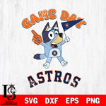 Houston Astros Bluey Game Day Svg Eps Dxf Png File, Digital Download, Instant Download