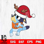 Houston Astros Bluey Santa Claus Christmas Svg Eps Dxf Png File, Digital Download, Instant Download