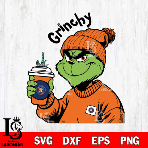 Houston Astros Boujee Grinch 10 Svg Eps Dxf Png File, Digital Download, Instant Download