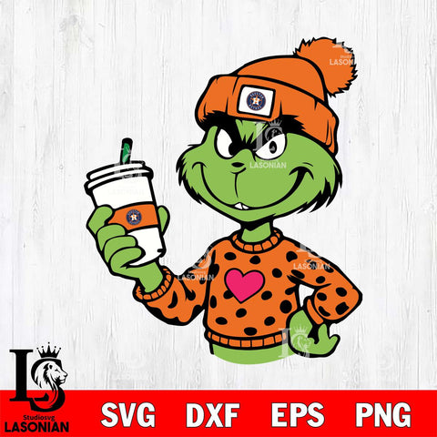 Houston Astros Boujee Grinch 11 Svg Eps Dxf Png File, Digital Download, Instant Download