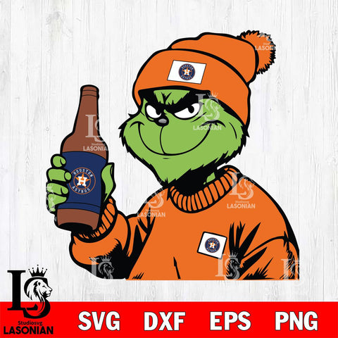 Houston Astros Boujee Grinch 5 Svg Eps Dxf Png File, Digital Download, Instant Download