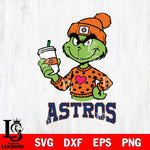 Houston Astros Boujee Grinch Heart Christmas Cut Files Cricut, Svg Dxf Eps Png file , Silhouette