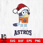 Houston Astros Christmas Bluey Hat Cricut , Christmas Svg , Bluey svg , Digital Download, dxf eps png pdf file