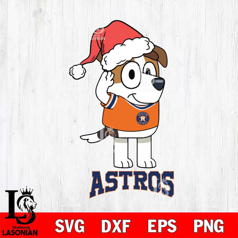 Houston Astros Christmas Bluey Jack Sport Cricut , Christmas Svg , Bluey svg , Digital Download, dxf eps png pdf file