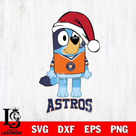 Houston Astros Christmas Bluey Sport Cricut , Christmas Svg , Bluey svg , Digital Download, dxf eps png pdf file