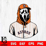 Houston Astros Ghostface 4 Svg Eps Dxf Png File, Digital Download, Instant Download