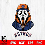 Houston Astros Ghostface 5 Svg Eps Dxf Png File, Digital Download, Instant Download