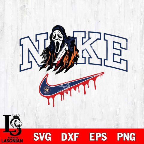 Houston Astros Ghostface Nike Svg Eps Dxf Png File, Digital Download, Instant Download