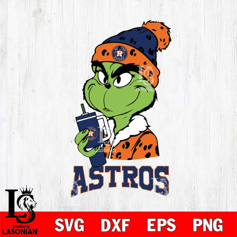 Houston Astros Grinch Bougie Leopard Svg Eps Dxf Png File, Digital Download, Instant Download