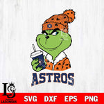 Houston Astros Grinch Cofffe Christmas Cut Files Cricut, Svg Dxf Eps Png file , Silhouette