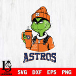 Houston Astros Grinch Football Christmas Cut Files Cricut, Svg Dxf Eps Png file , Silhouette