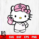 Houston Astros Hello Kitty Pink Baseball 10 Svg Eps Dxf Png File, MLB svg, Digital Download, Instant Download