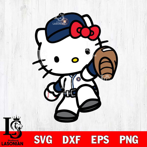 Houston Astros Hello Kitty sport 11 Svg Eps Dxf Png File, Digital Download, Instant Download