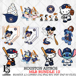 Houston Astros MLB Bundle 12 Svg Eps Dxf Png File, Digital Download, Instant Download