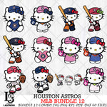 Houston Astros MLB Bundle 12 Svg Eps Dxf Png File, Digital Download, Instant Download