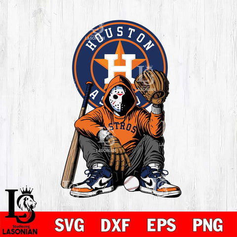 Houston Astros MLB Jason Voorhees Halloween SVG Svg Eps Dxf Png File, Digital Download, Instant Download