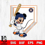 Houston Astros Mickey 3 Svg Eps Dxf Png File, Digital Download, Instant Download