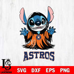 Houston Astros Stitch Ghost Svg Eps Dxf Png File, MLB svg, Digital Download, Instant Download