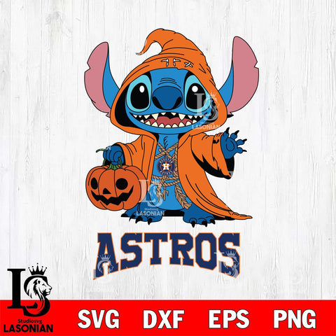 Houston Astros Stitch Horror Svg Eps Dxf Png File, MLB svg, Digital Download, Instant Download