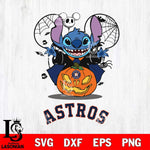 Houston Astros Stitch Horror Halloween Svg Eps Dxf Png File, Digital Download, Instant Download