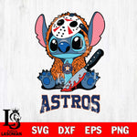 Houston Astros Stitch Jason Voorhees Svg Eps Dxf Png File, MLB svg, Digital Download, Instant Download