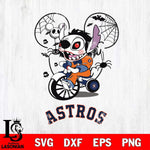 Houston Astros Stitch Jigsaws Halloween Svg Eps Dxf Png File, Digital Download, Instant Download